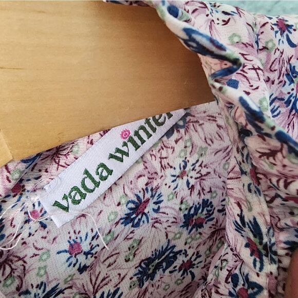 Vada Winter tiered babydoll floral barbie cottagecore peaseant boho dress - Picture 6 of 16